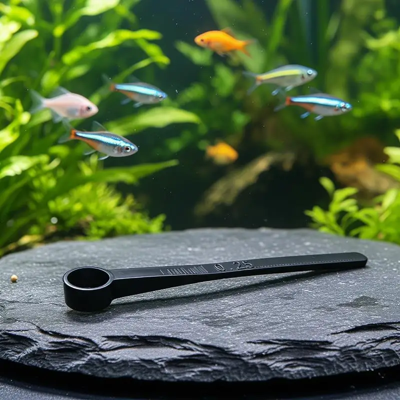 3-teiliges Aquarium-Fischfütterungslöffel-Set in verschiedenen Größen mit präziser Portionierung, perfekt für Heimaquarien- und Aquarium-Hobbyisten. – Detail 6