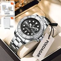 POEDAGAR Trendy Sport Man Watch Luminous Waterproof Stainless Steel Date Men Wristwatch Luxury Business Men's Quartz Watches+Box
