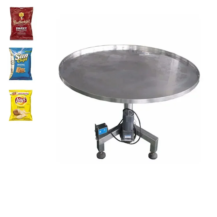 High quality electric rotating packing table rotary table for food