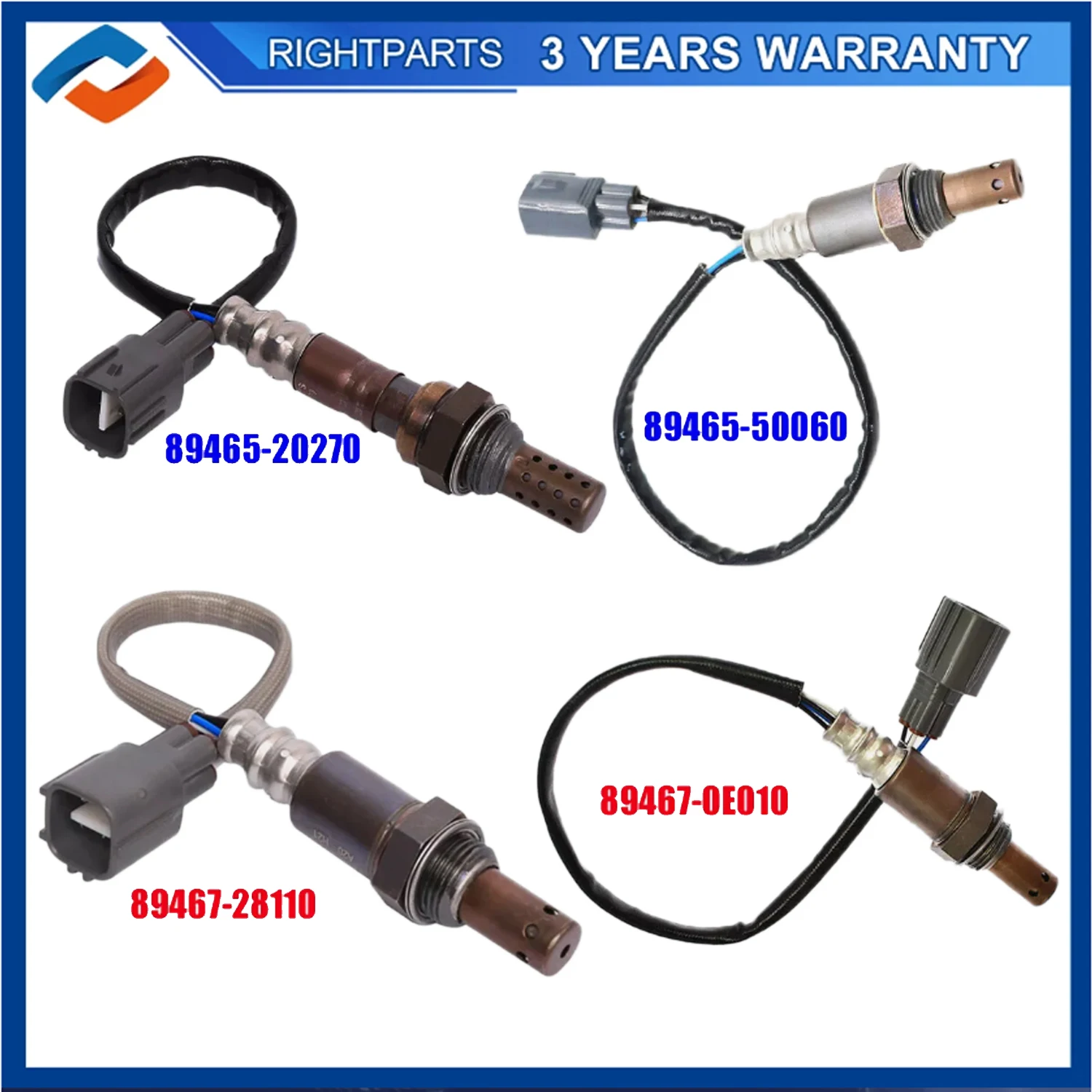 

New Upstream+Downstream Oxygen Sensor For 2004 2005 2006 Toyota Sienna 3.3L 89465-20270 89465-50060 89467-28110 89467-0E010