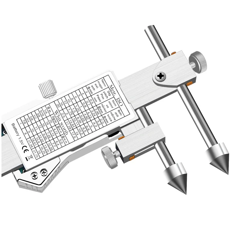 Pied à coulisse numérique à distance centrale Distance des trous Règle à vernier électronique Sonde conique Pied à coulisse électronique Règle de distance centrale des trous