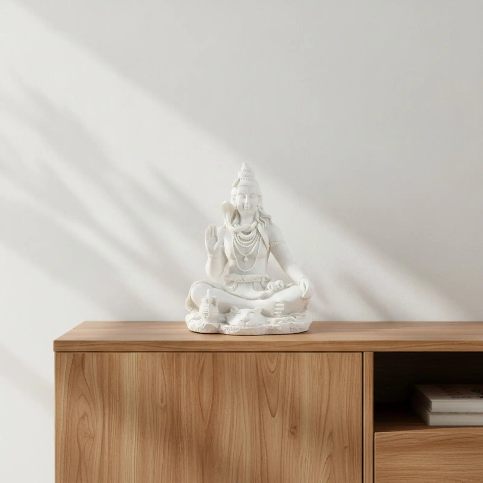 Statue of Shiva in Meditation, Statuette of Shiva in Spiritual Position With view 6