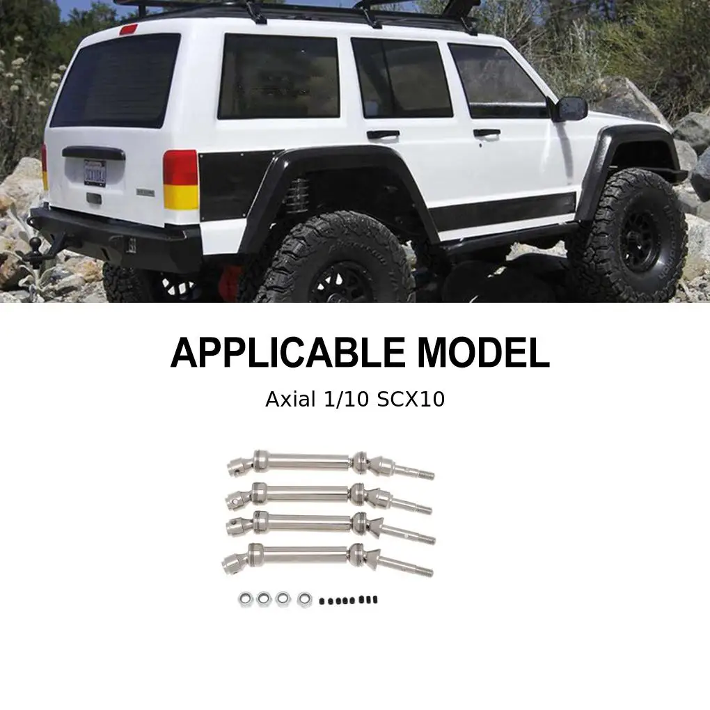 RCGOFOLLOW عمود CVD الخلفي RC جزء السيارة باستخدام الحاسب الآلي تشكيله Rc الخلفي CVD رمح ل 1/10 محوري SCX10 TRX4 TRX6 الزاحف الفضي #1