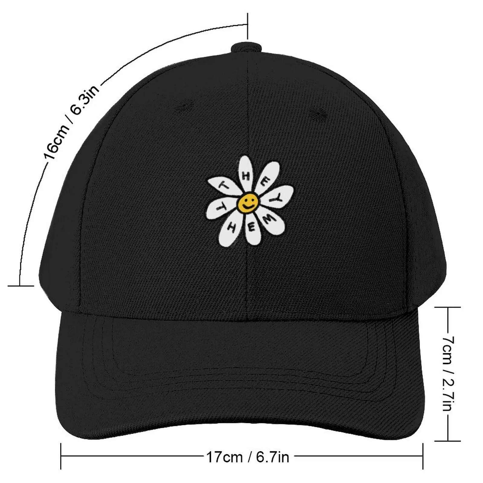 They Them Daisy Baseball Cap Anime Trucker Hat New Hat Men Golf Wear Women's