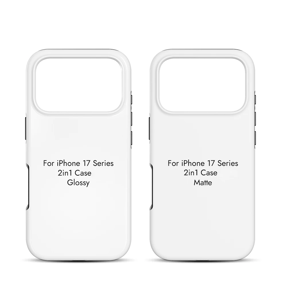 10 szt. 2 w 1 Puste etui z folią do sublimacji 3D na iPhone 17 17Pro 17 Air 17 ProMax 16 do druku termotransferowego, wytrzymała tylna obudowa — zdjęcie produktu 2