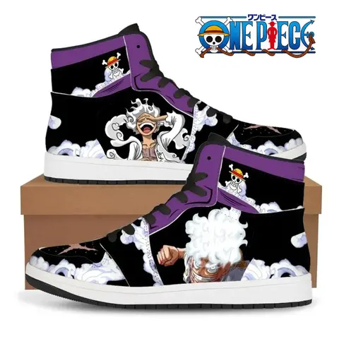 Anime One Piece Luffy Zoro Peripheral Fashion New Sneakers Basketball  Men's Shoes Women's Shoes Unisex Casual Shoe Holiday Gift