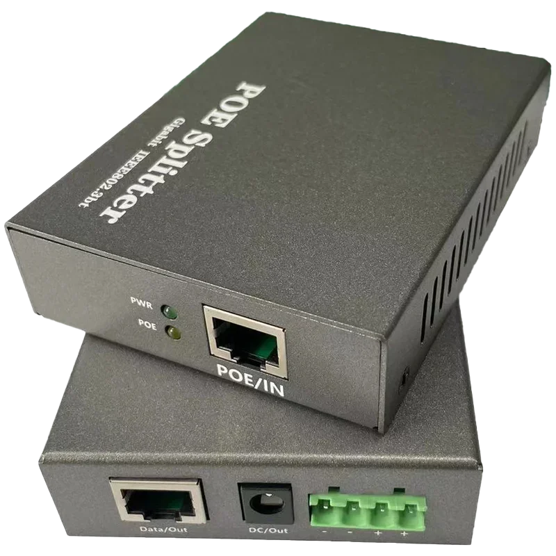 

IEEE 802.3bt PoE Splitter 72W Gigabit 24V 3A Output, Active PoE to DC Injector for IP Camera CCTV Access Point AP