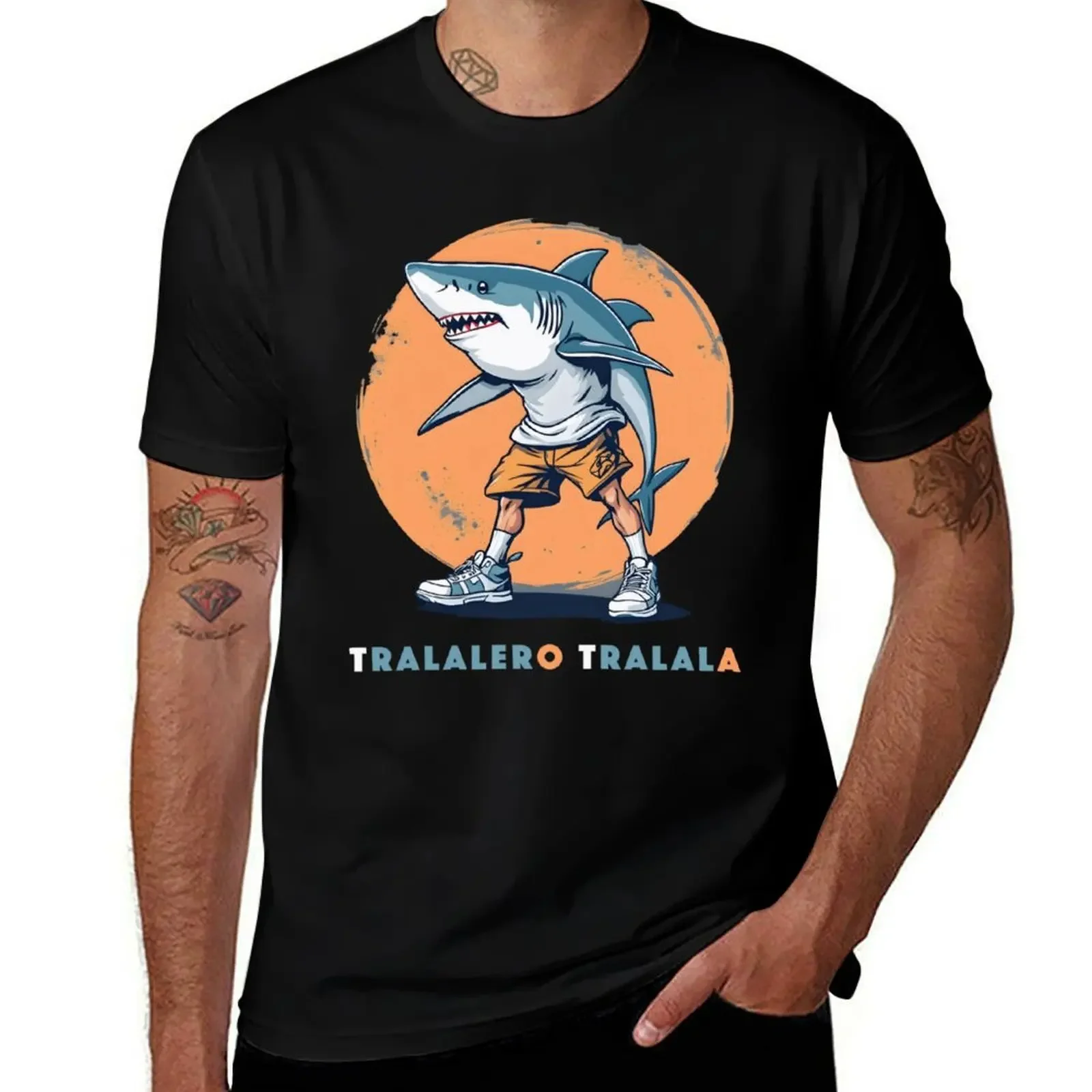 

Tralalero Tralala Shark With Shoes Meme T-Shirt clothes graphics Louboutins luxury clothes men