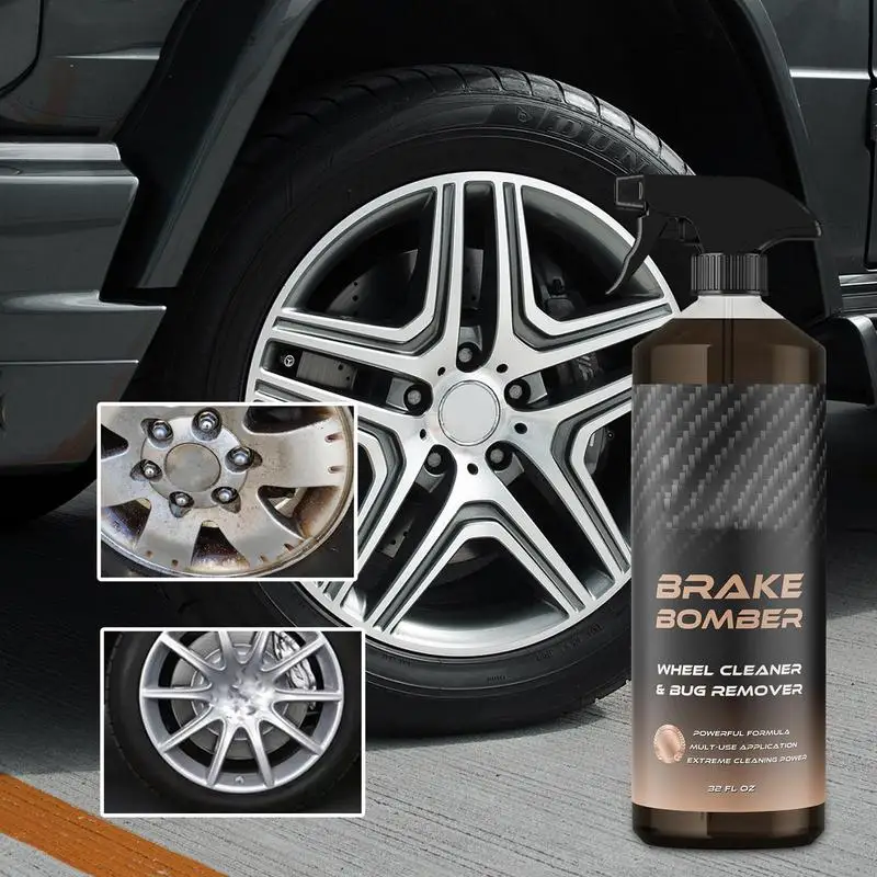 

Car Wheel and Tire Cleaner Effective Vehicle Tire Shine Spray Safe Rim Cleaner Long Lasting Spray for Provide Shine Protection