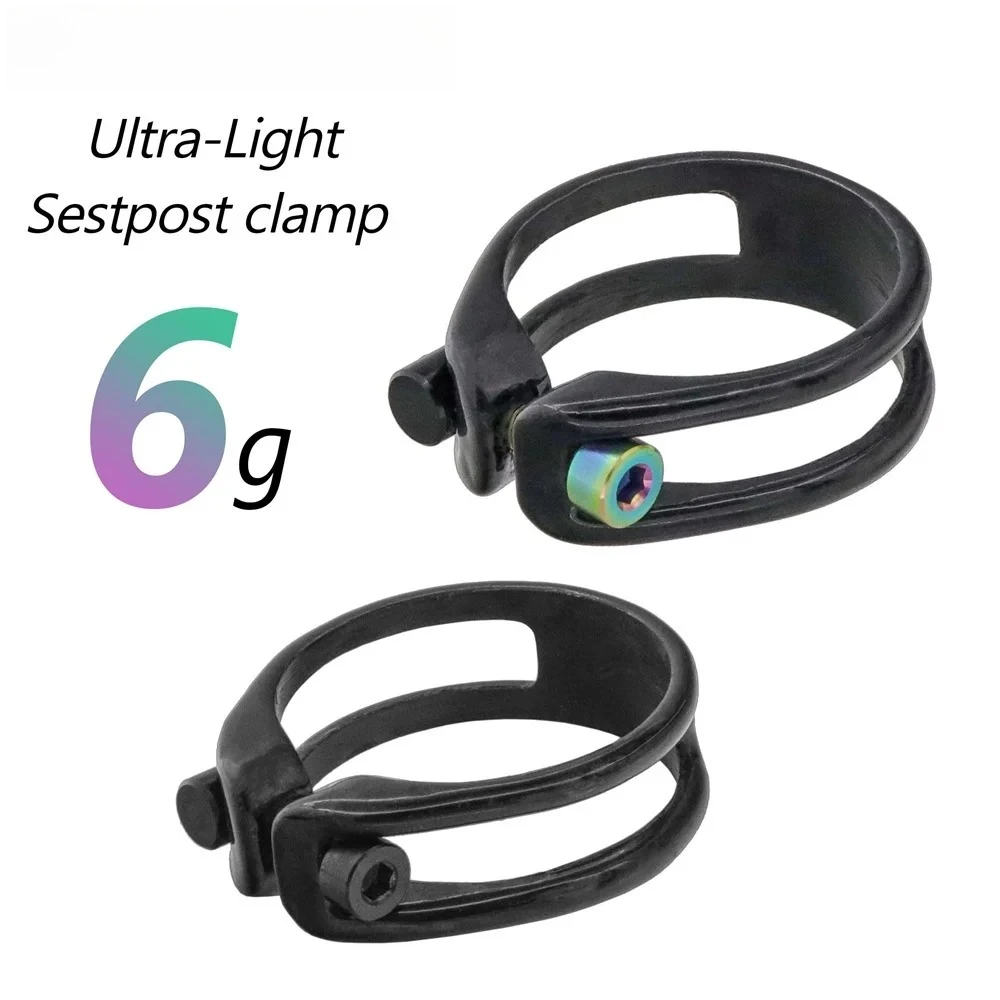 AliExpress NONE Ultra-light 6g Carbon Fiber Seat Post Clamp,31.8/34.9mmRoad Bike Seat Post Lock,Mountain Bike Seat Tube Bundle,Bicycle Accessory