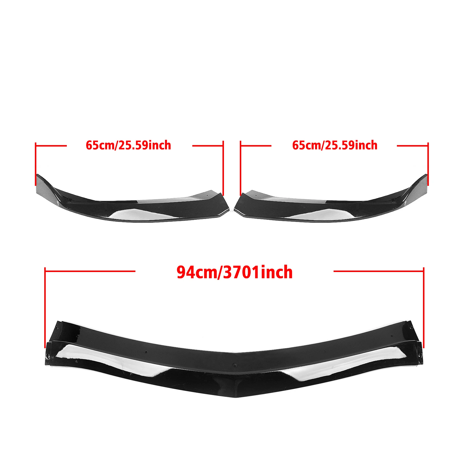 Car Front Bumper Spoiler Lip Lower Splitter Blade Guard For Cadillac XTS 2018 2019 2020