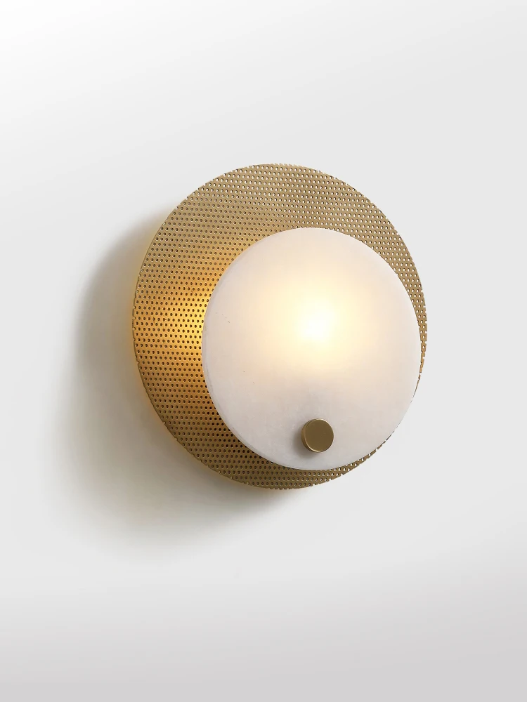 

Minimalist wall lamp in staircase foyer living room bedroom copper LED lamp bathroom entrance dining room marble Home appliance