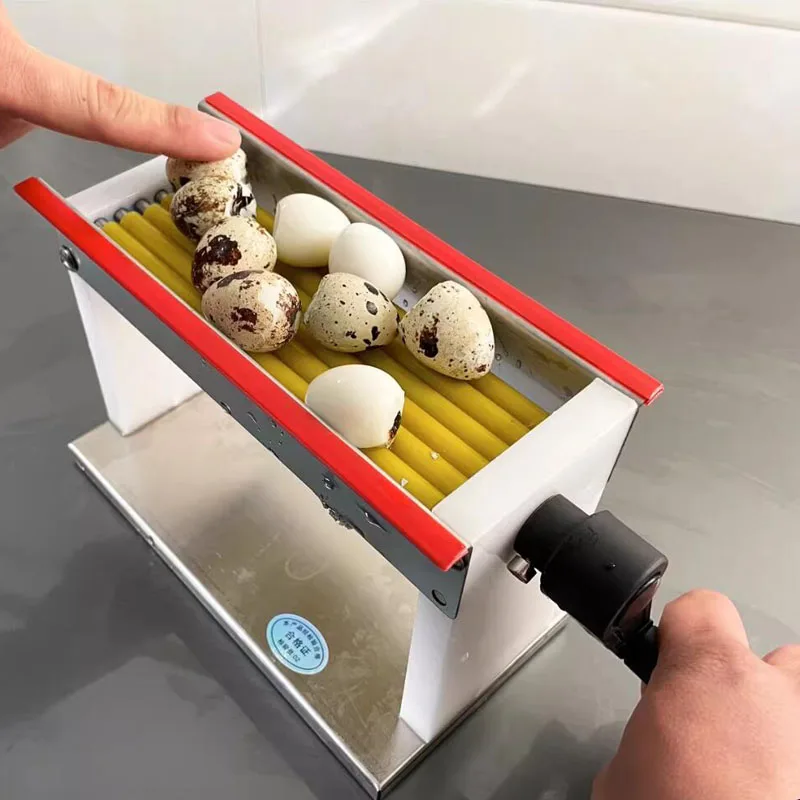 Factory Direct 2026 Top Hand-Cranked Manual Quail Egg Peeler Shell Remover Kitchen Gadget for Soft-Boiled Quail Eggs