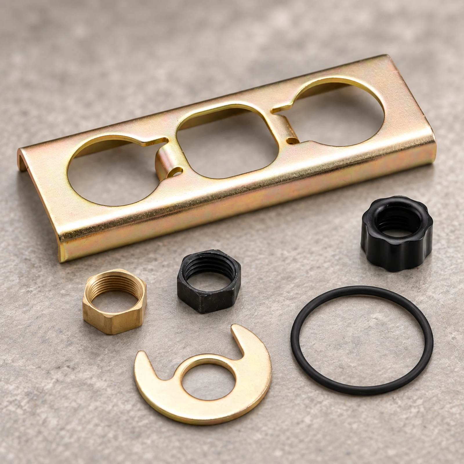 Installation Hardware Kit Secure Metal Mounting Plate Assembly for Plumbers, Plumbing Repair