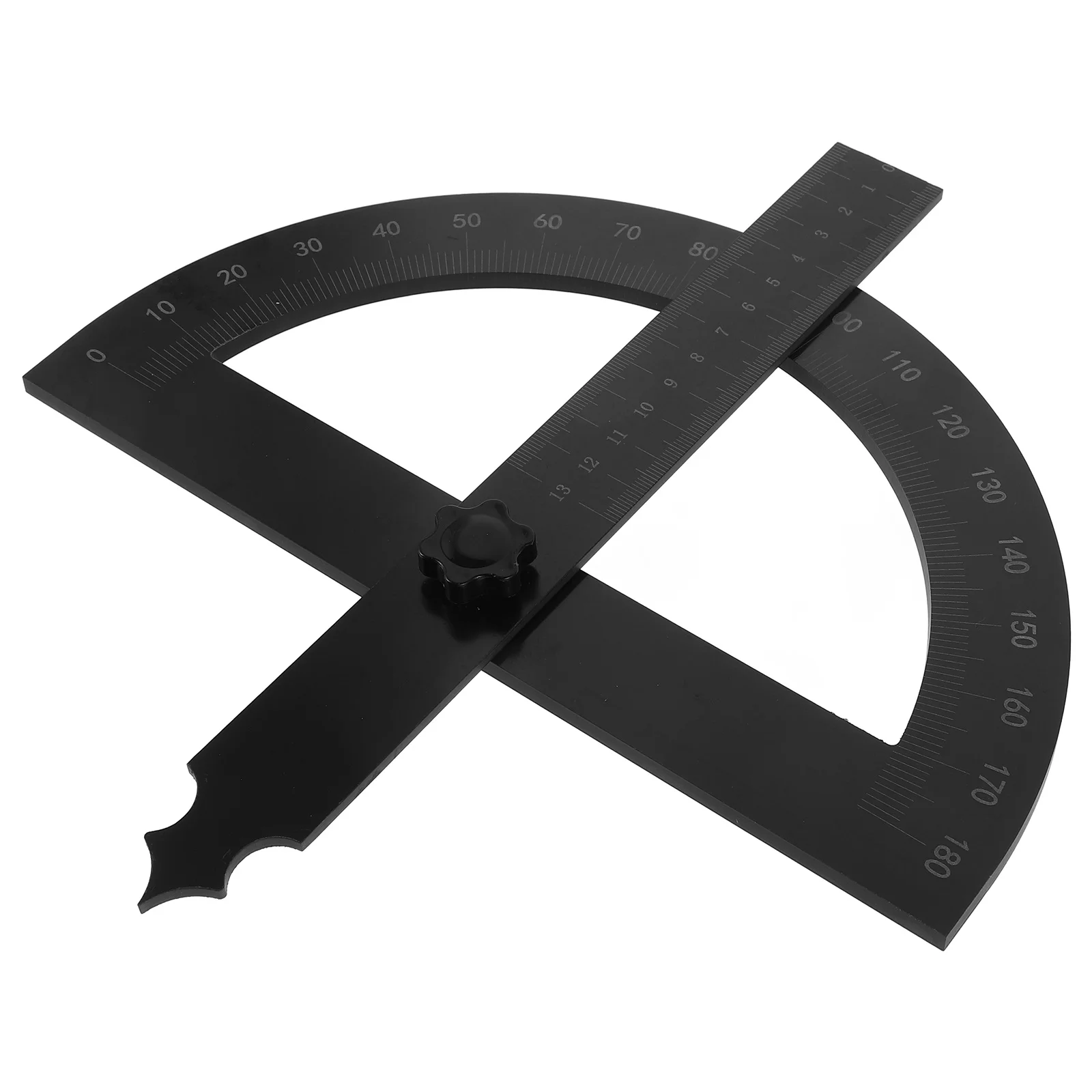 أداة قياس زاوية منقلة معدنية دوارة 0-180 درجة مع مسطرة متحركة لأعمال النجارة والنجارة والهندسة، #3
