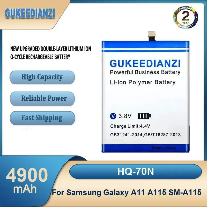 

HQ-70N 4900 мАч аккумулятор для мобильного телефона большой емкости для Samsung Galaxy A11 A115 SM-A115