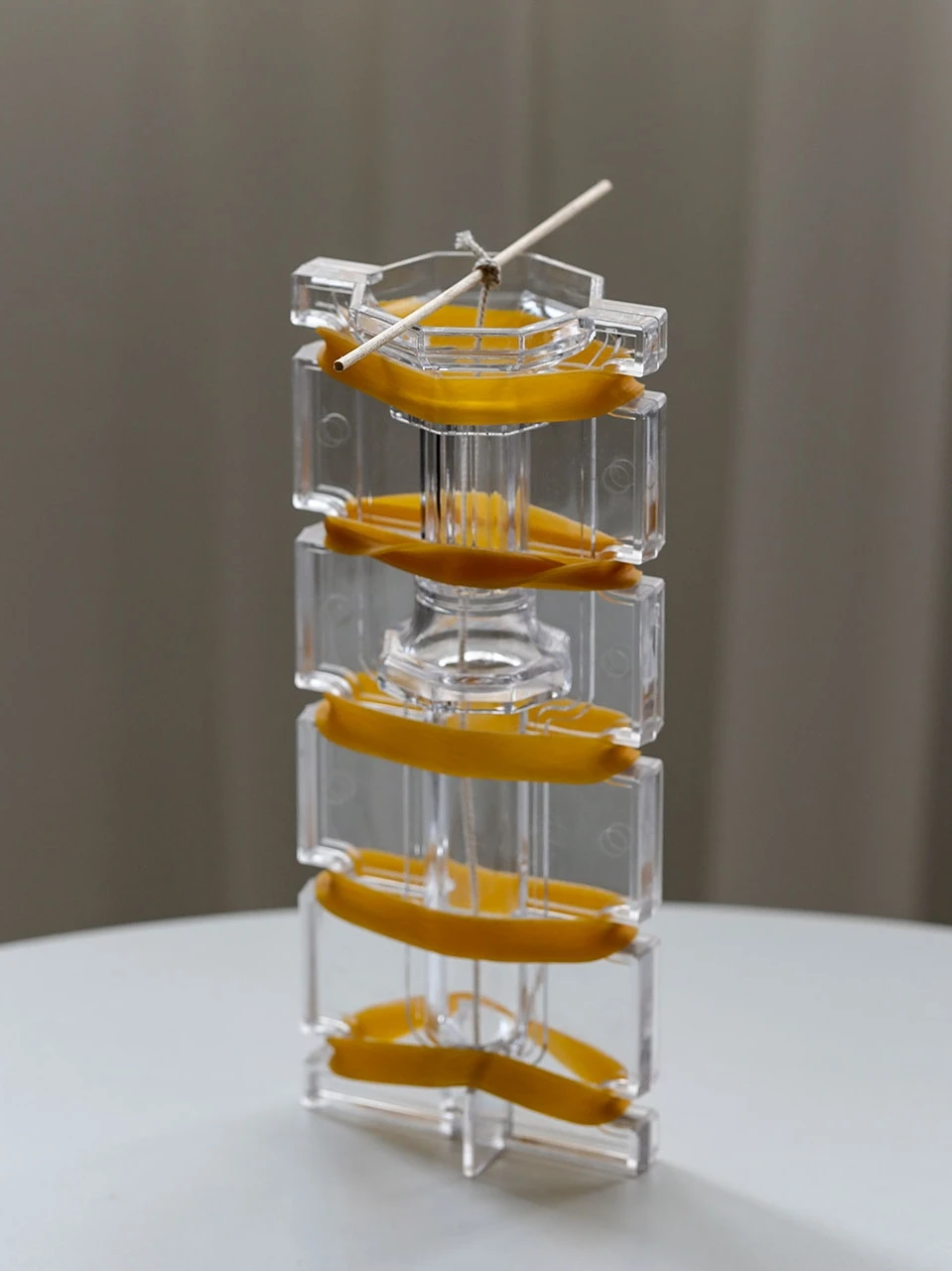 

Pagoda candlestick shape candle mould cylindrical arylic candle mold Fragrance Candle Making