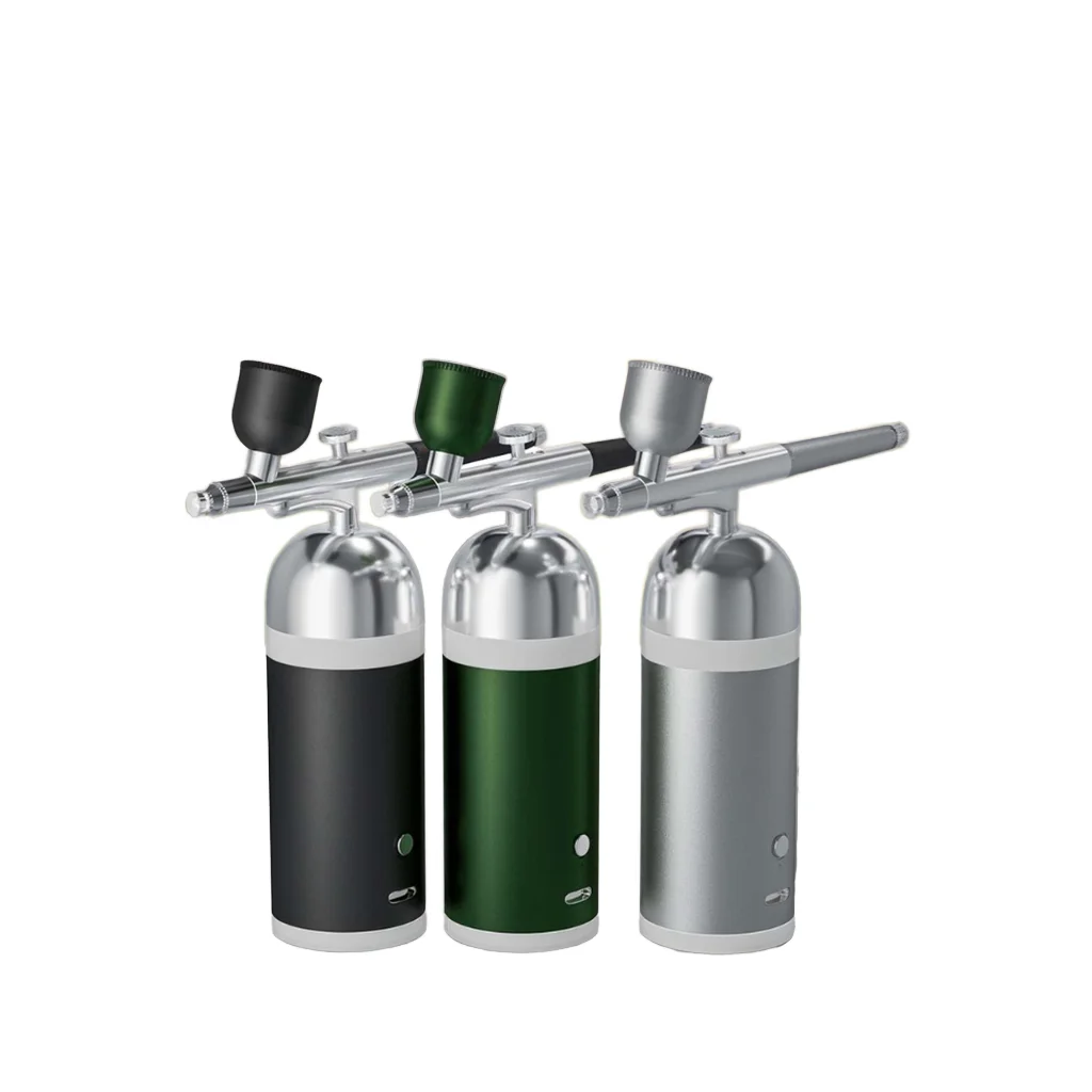 

Low Price Piston Airbrush Kit Dual Action Portable 20psi Barber Shop Supplies Tattoo Makeup Nail Art Cake Airbrush Compressor