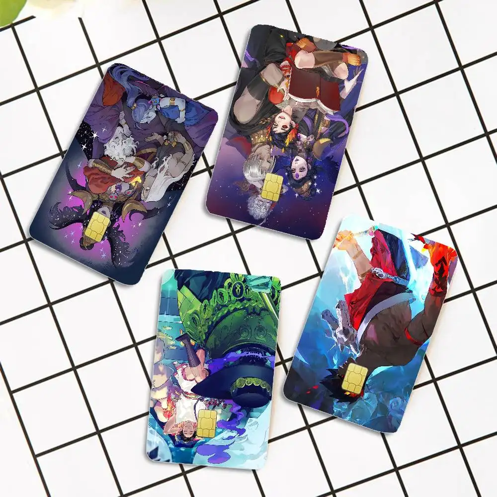 أنيمي H-Hades 2024 أنيمي الكرتون الجلد ملصقات فيلم الشريط الحال بالنسبة لبطاقة الخصم الائتمانية الكبيرة الجانب الأمامي