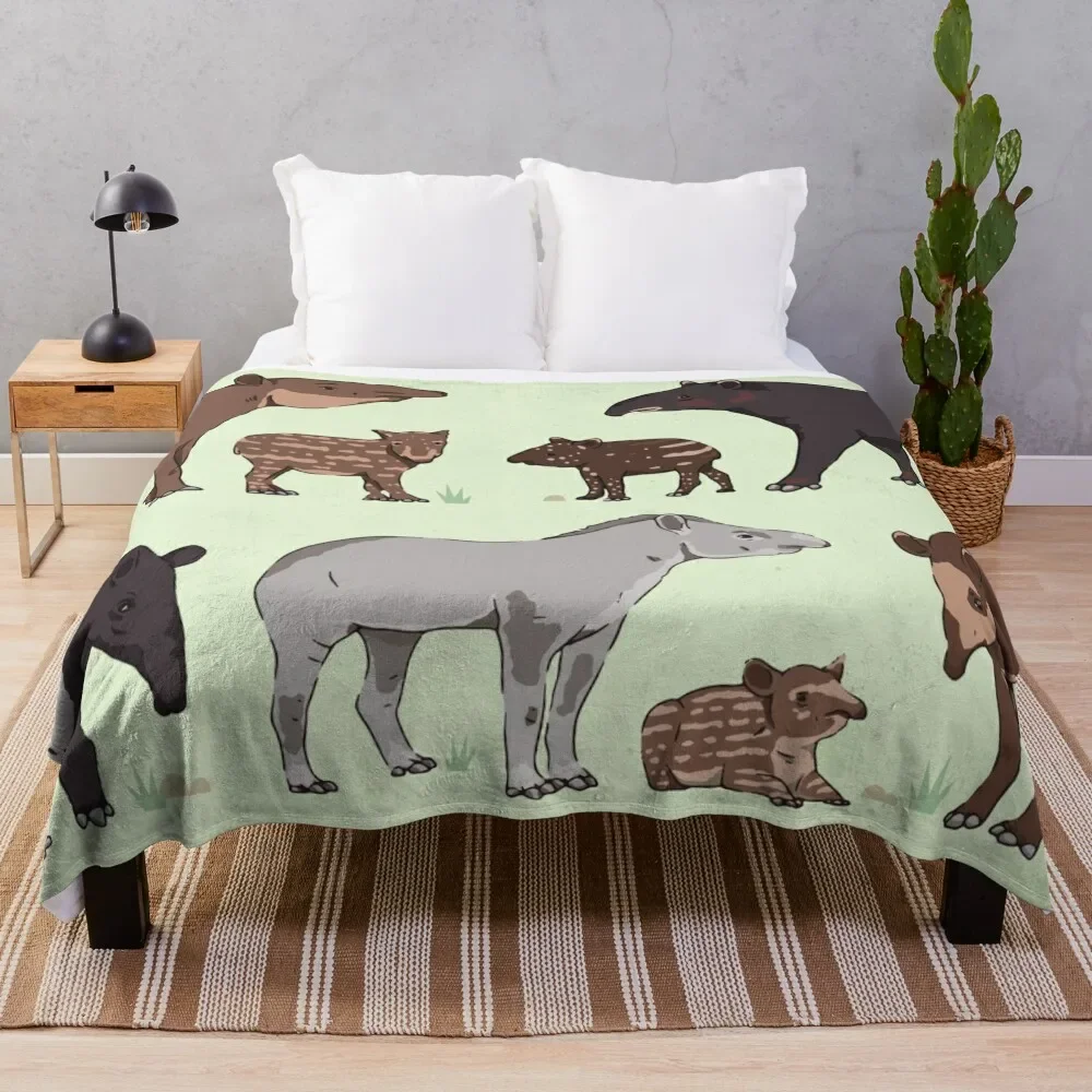 tapirs Throw Blanket Bed Fashionable blankets ands Personalized Gift Blankets