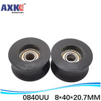 U groove ball bearing 0840UU BU0840 608ZZ 608Z 608 window and door bearing 8x40x20.7mm Guide Pulley Sealed Rail