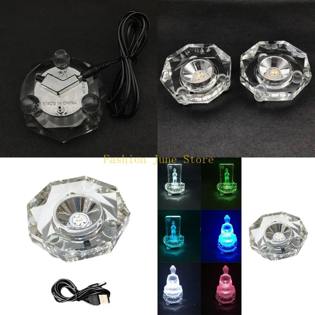 

N5KA Colorful Illuminated Base With Stable Rotation for Collectible Presentation