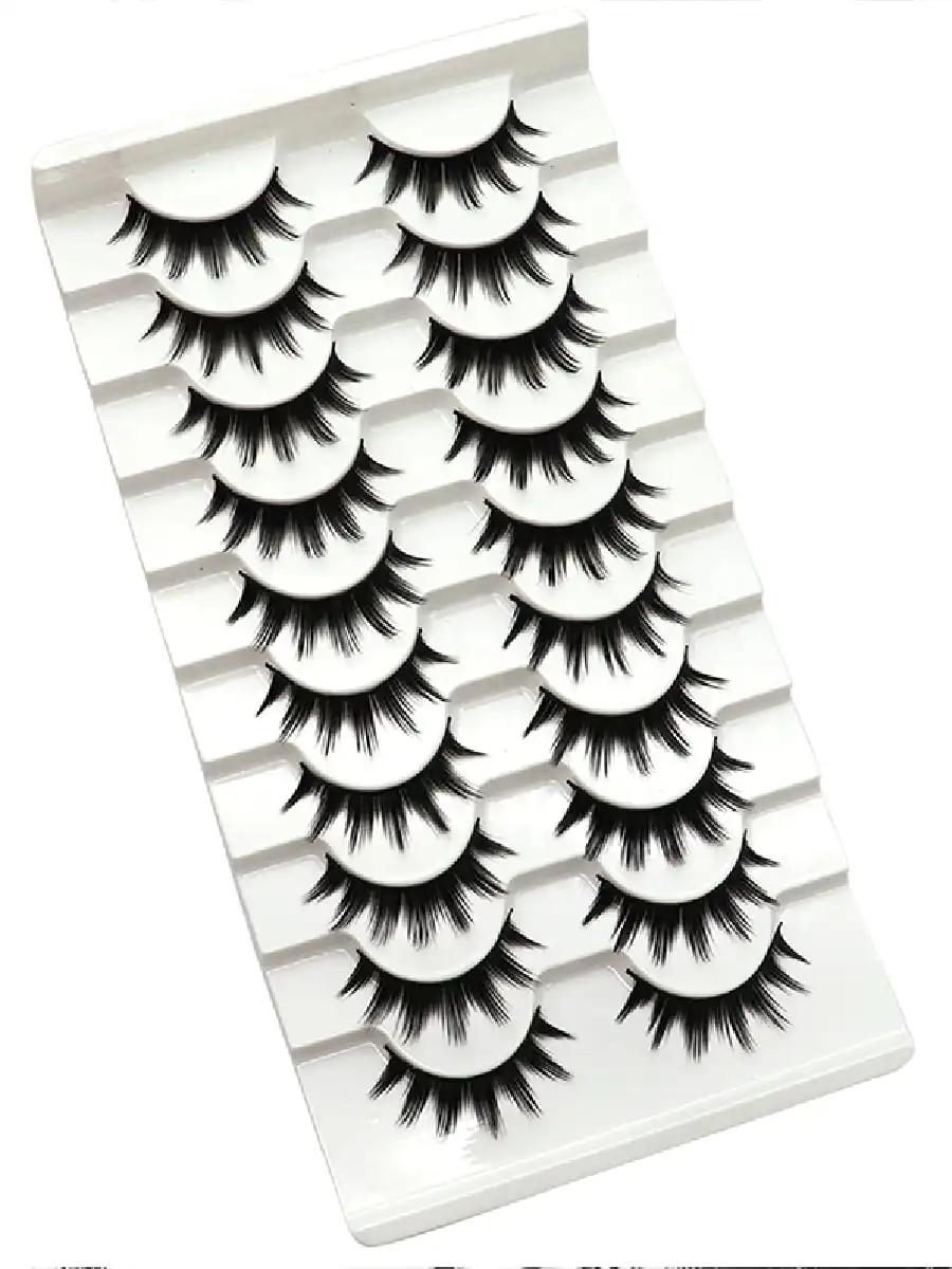 10 ペアアニメ/マンガつけまつげ、目を大きくするコスプレ用のかわいい悪魔の目まつげ