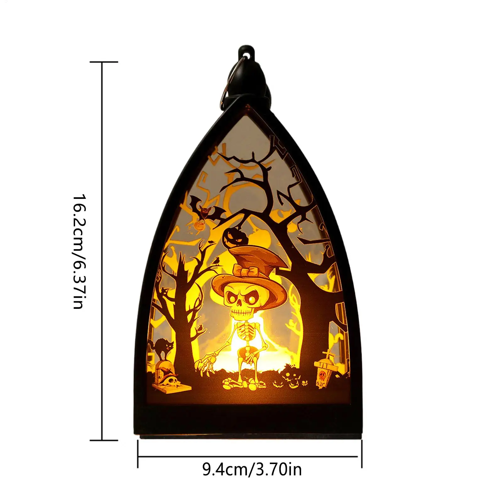 أضواء فانوس الهالوين منضدية الهيكل العظمي اليقطين قلعة فانوس مصباح زخرفة زينة لحديقة الفناء 2025 حفلة معلقة #6