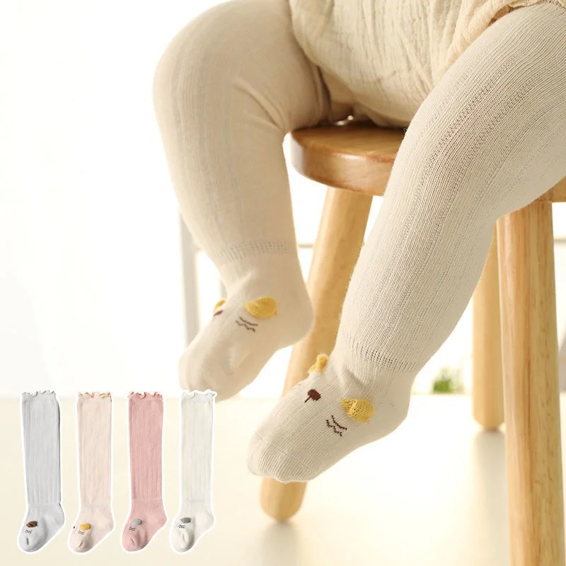 Newborn Baby Girls Boys Socks Casual Cute Soft Infant Toddler Children's Sock Cotton Spring Autumn New Born Knee Socks 0-3Years