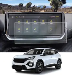 2PCS For Peugeot E-208/E-2008 e208 e2008 2025 2024 10inch car GPS Navigation PET Screen Protective film Accessories