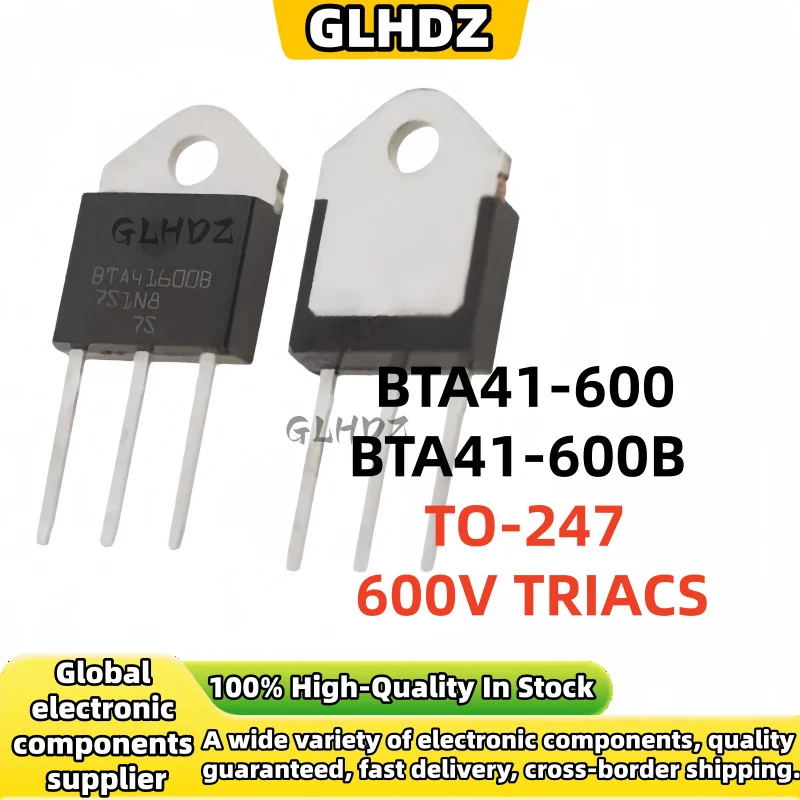 5/10/30/50/100Uds High-quality Products BTA41-600 BTA41-600B BTA41600B BTA41600 BTA41 TO-247 600V TRIACS