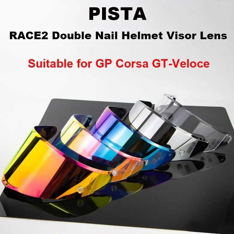 PISTA Motorcycle Helmet Visor Lesn for PISTA RACE2 Double Nail  PISTA GP CORSA G Full Face Helmet Capacete De Moto Accessories