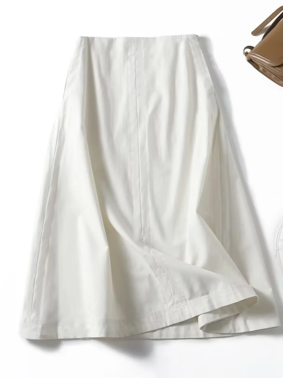 Jupe évasée trapèze pour femmes, pantalon décontracté, polyvalent, Design de points brillants, couleur Beige, nouvelle collection automne