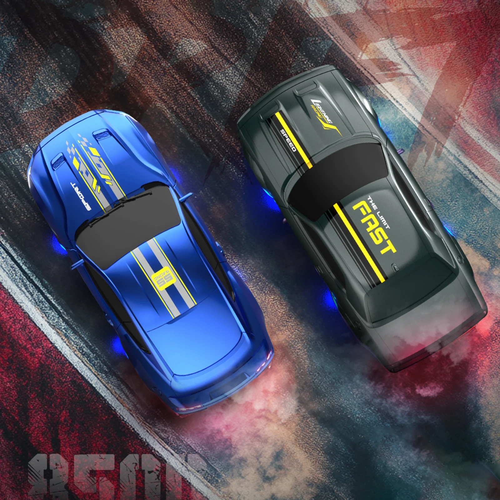 1/43 Small Remote Control High Speed Car 2.4g Full Scale Metal Chassis Professional Drift Racing Model Car Rc Mini Race Drifting