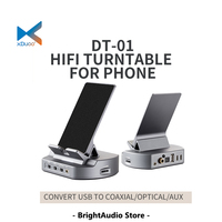 XDUOO DT-01 DT01 HIFI Turntable for Phone Convert Charging for Phone USB to Coaxial/Optical/AUX PCM384 DSD256