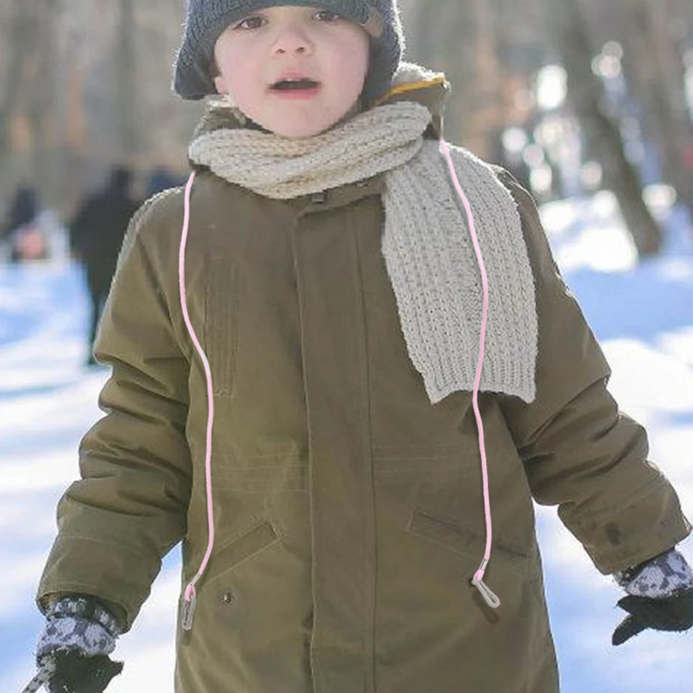 

2pcs Ski Glove Lanyard Elastic Straps Clips Holder Kids Winter Hat Gloves Mitten Keeper Safety Strap Connectors Rope Strings