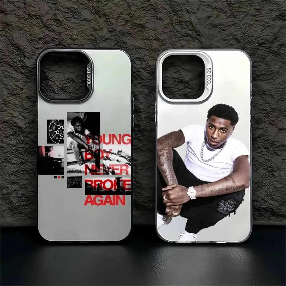 

Rapper YoungBoy Never Broke Again Phone Case For iPhone 17,16,15,14,13,12,11 Plus,Pro Max,XS,Colorful Silver White Cover