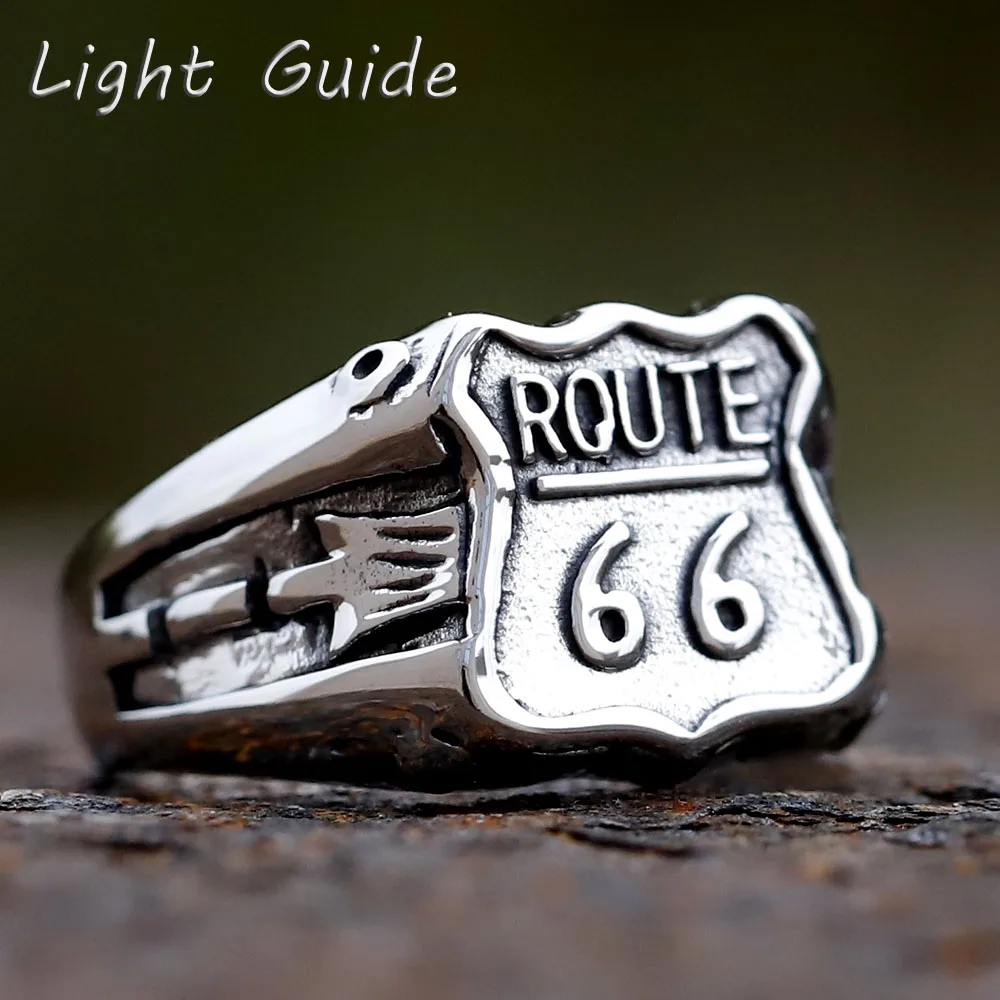 2024 NEW Fashion High Quality 316L Stainless Steel 66 Routed Ring For Man Women Vintage Jewelry Patry Gift
