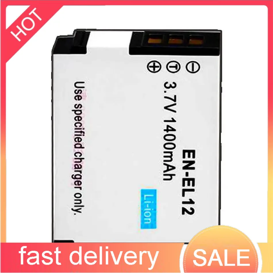 Аккумулятор для камеры EN-EL12 1400 мАч для Nikon Coolpix A1000 B600 W300 A900 AW100 AW110 AW130 AW120 S9700 S9500 S9400 S8100 Аккумулятор для камеры EN-EL12 1400 мАч для Nikon Coolpix A1000 B600 W300 A900 AW100 AW110 AW130 AW120 S9700 S9500 S9400 S8100