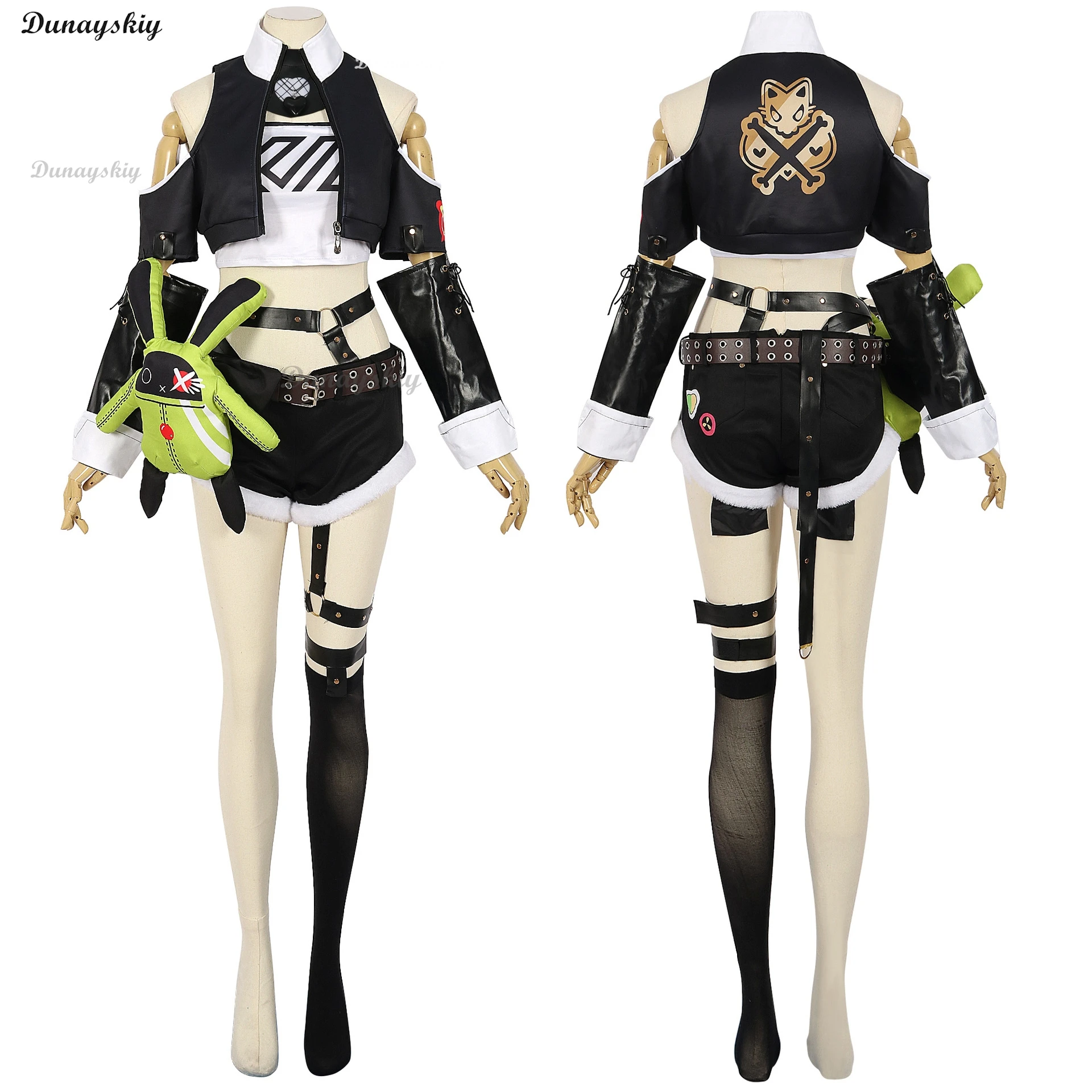 니콜 데마라 코스프레 코스튬 가발, 젠리스 존 제로 카니발 유니폼, 애니메이션 할로윈 의상, 남성 게임