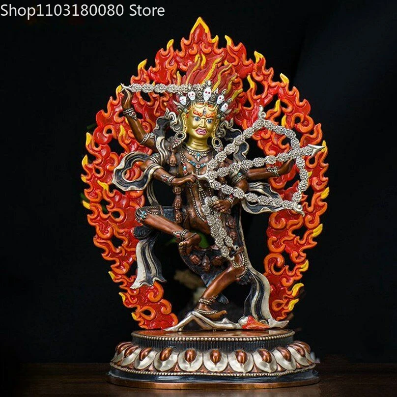 32cm  Red copper Kurukulla statue Kurukulle buddha statue Tibet  Buddhism Red Tara goddess statue  home decor