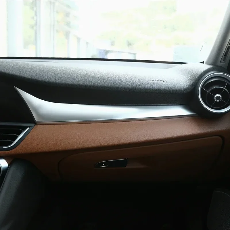 

For Alfa Romeo Giulia 2017-2020 ABS Carbon Fiber Car Center Console Decoration Cover Trim Interior Car Accessories