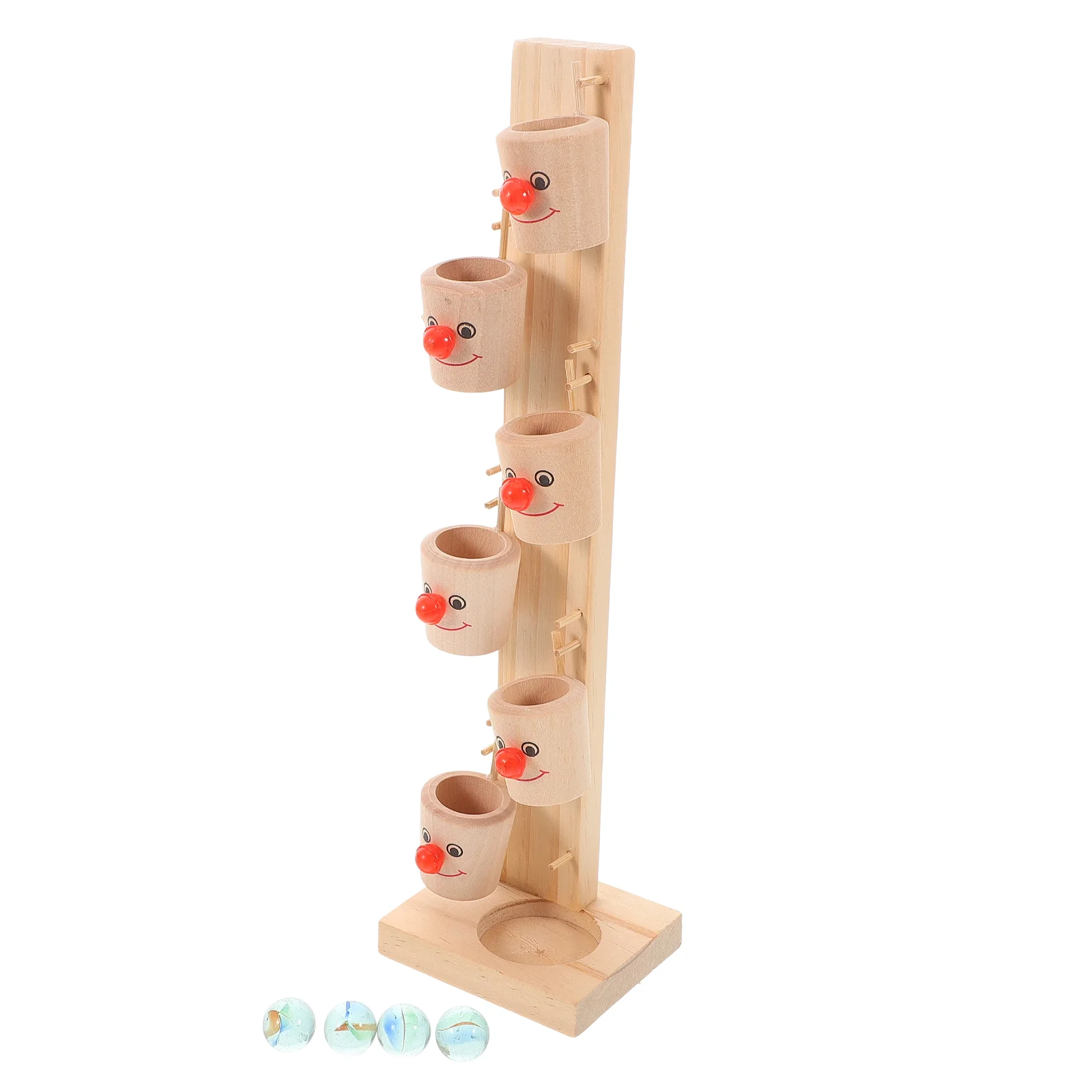 Pitch Table Wooden Toy Toddler Multi-layer Ball Swirling Tower Drop Baby Boy Toys