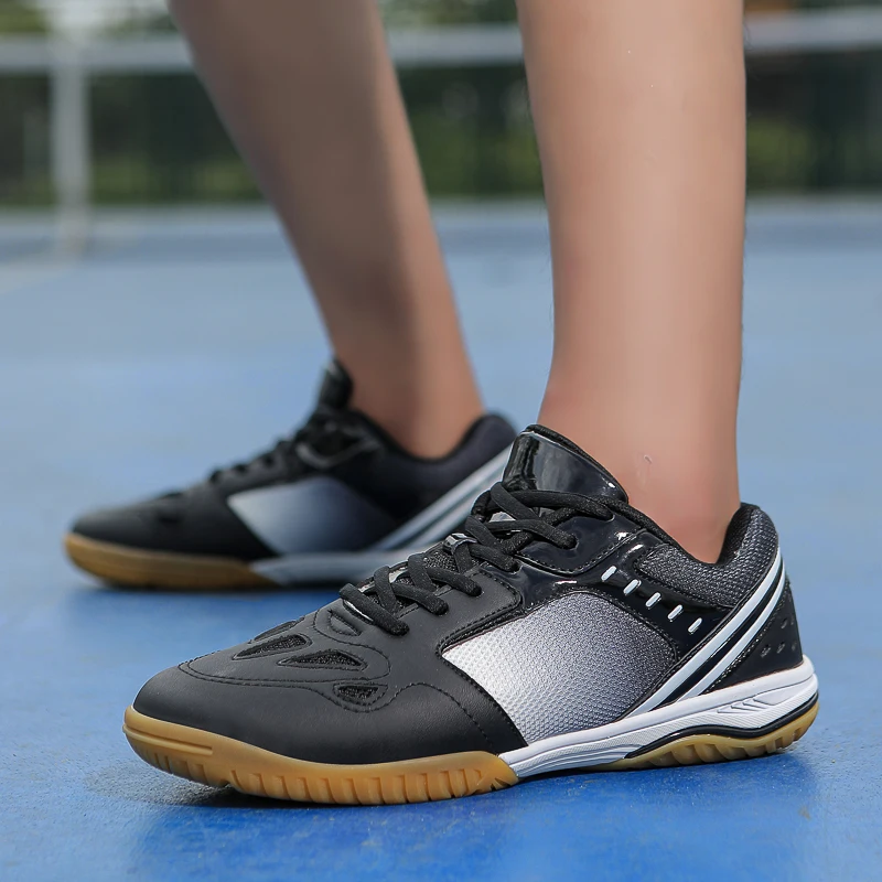 Zapatos de tenis para hombre, zapatos transpirables para bádminton y voleibol, zapatillas de entrenamiento atléticas para interiores, zapatillas de tenis de mesa para pareja