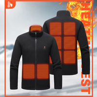 9 Heated Area Heated Jacket USB Charging Heated Insulated Jackets 3 Gear Temperature Heating Jackets Coat for Outdoor Activities