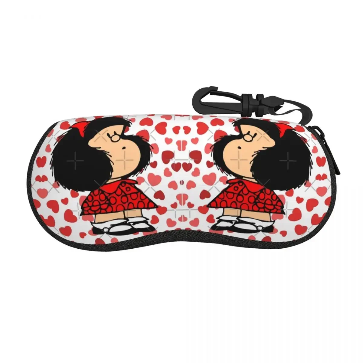 Custom Mafalda Anime Sunglasses Soft Case Neoprene Zipper Kawaii Cartoon Shell Eyeglass Case Protective Box For Glasses