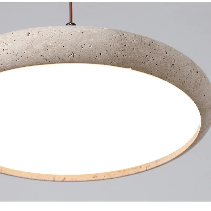 Designerska lampa wisząca LED z kamienia naturalnego salon jadalnia biurko Bar sypialnia kuchnia kreatywny żyrandol dekoracja oświetlenia domu