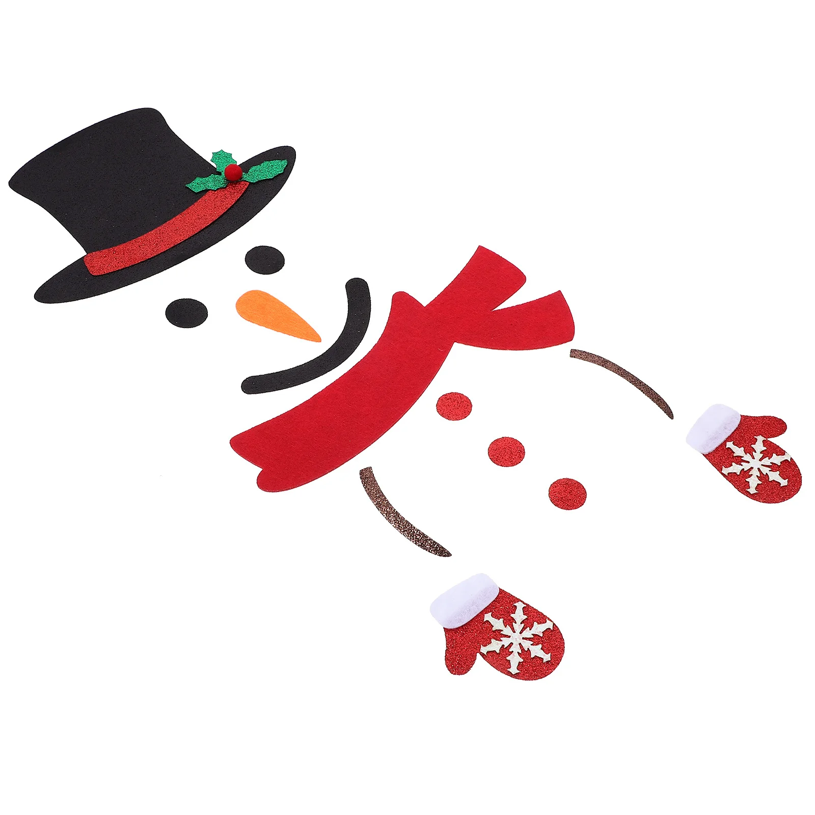 

1Set Christmas Snowman Decoration Festive Background for Selfie Photography Xmas Party Scene Layout Window Wall Art