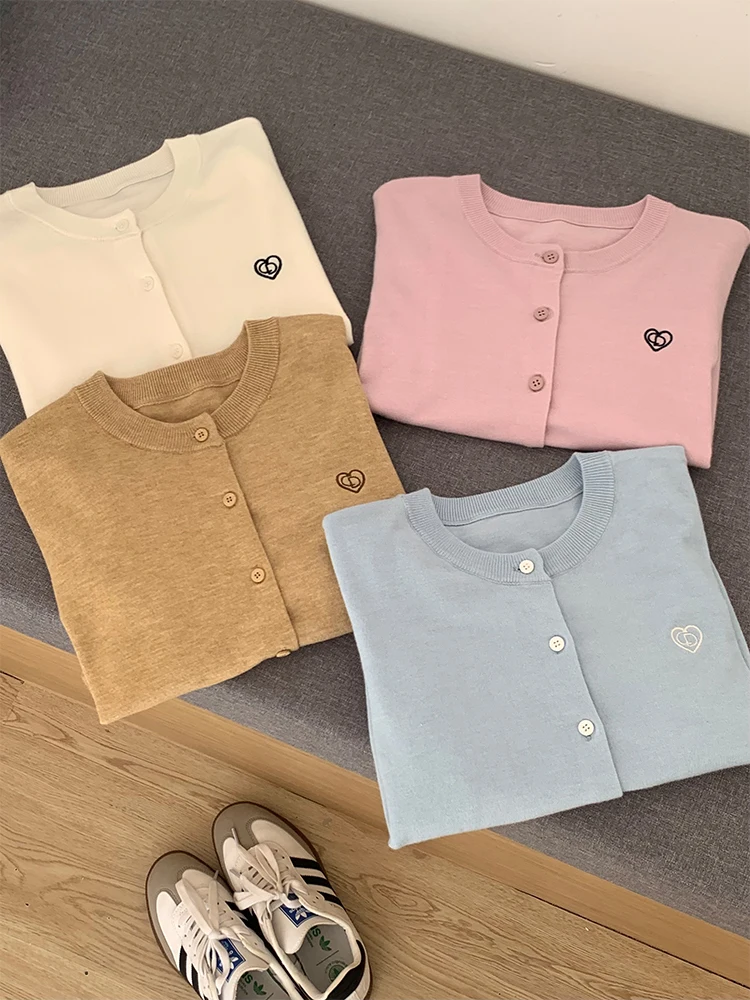 

Уютный вязаный кардиган Cozydays Soft Cloud для женщин, осенняя верхняя одежда в стиле Dopane College, с длинными рукавами и низким воротником