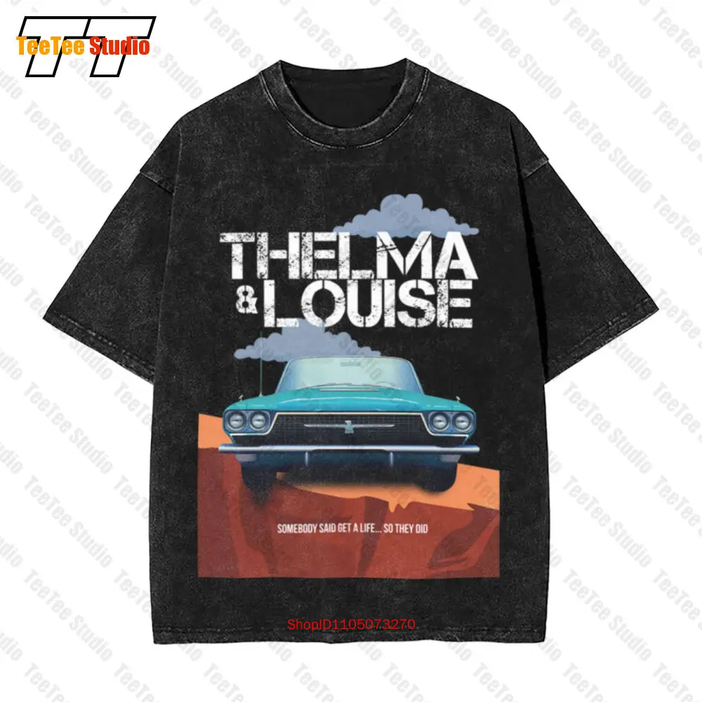 Thelma And Louise Alternative Movie Poster Vintage Oversized T-Shirt 99VZ